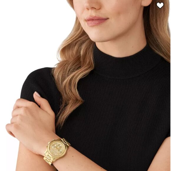 Michael Kors Runway Chronographic goldtone quartz watch 38mm good working cond. - Picture 2 of 6